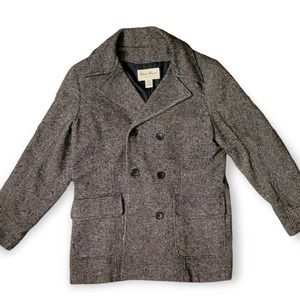 Wool Peacoat Eddie Bauer size Large Plain Weave